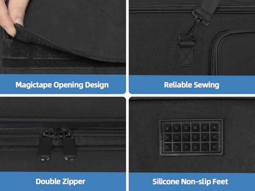 OUUTMEE Bolsa para trípode, funda de transporte para cámara, iluminación y equipo de audio, bolsa de nailon impermeable para equipo de fotografía, bolsa de soporte de luz con protección acolchada - imagen 7