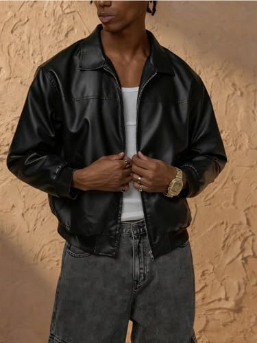Verdusa Men's Zip Up Bomber