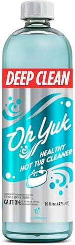 Oh Yuk Healthy Hot Tub Cleaner, Hot Tub Cleaner for Indoor and Outdoor Hot Tubs and Spas – 16 Ounces