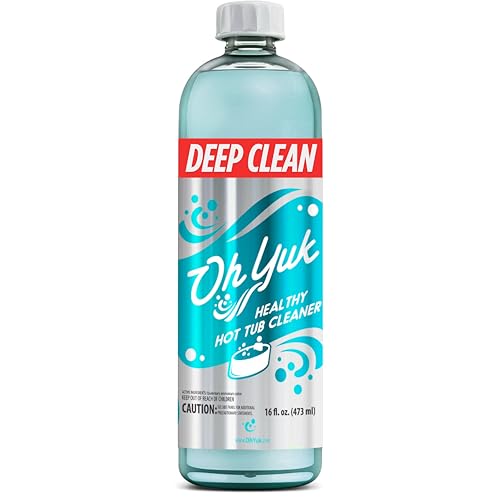 Oh Yuk Healthy Hot Tub Cleaner, Hot Tub Cleaner for Indoor and Outdoor Hot Tubs and Spas - 16 Ounces