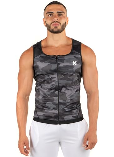 Chaleco de compresión Kewlioo con cremallera para gimnasio y ejercicio 2