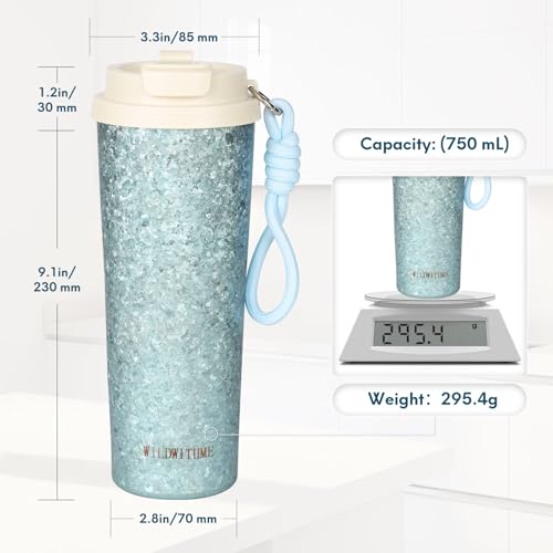 Mug de viaje Titanium 25oz (750mL) con tapa y correa miniatura 3
