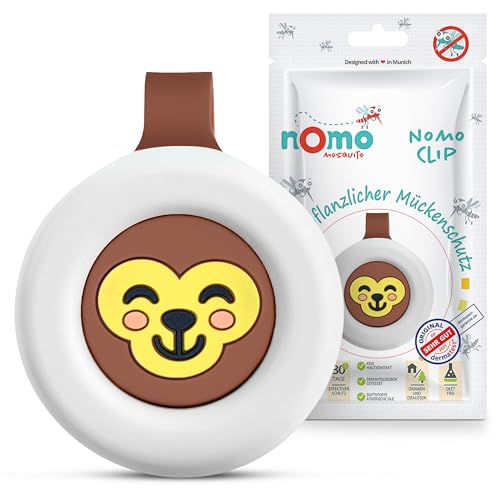 nomo MOSQUITO Anti Mücken Clip Rein pflanzlicher Mückenschutz für Baby & Kinder Insektenschutz Clip gegen Mücken Moskito & Insekten 30 Tage Wirkung BPA-frei & ohne DEET