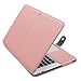 MOSISO PU Leather Case Only Compatible MacBook Air 13 Inch A1466/A1369 (Older Version Release 2010-2017), Premium Quality Book Folio Protective Stand Cover Sleeve, Rose Quartz