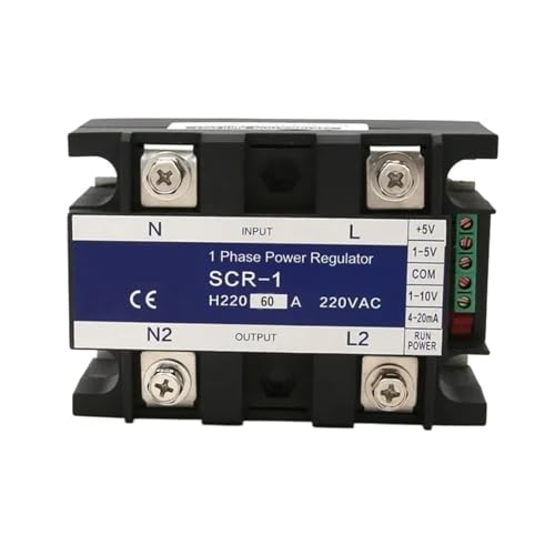Regulador de voltaje 60A con entrada 4-20mA y módulo SCR monofásico 2