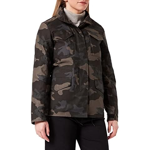 Chaqueta Brandit M65 Standard Camuflaje con Capucha y Chaqueta Interior Extraíble para Mujer, XXL Cover