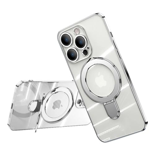 Coque iPhone 15 compatible MagSafe transparente avec anneau magnétique