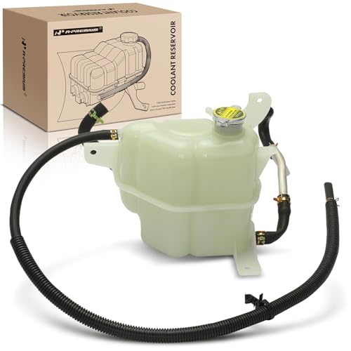 A-Premium Engine Coolant Overflow Recovery Expansion Tank with Cap Compatible with Nissan Frontier 2005-2007 2.5L 4.0L, Pathfinder 2005-2007 4.0L, Xterra 2005-2007 4.0L, Replace for# 21710EA000