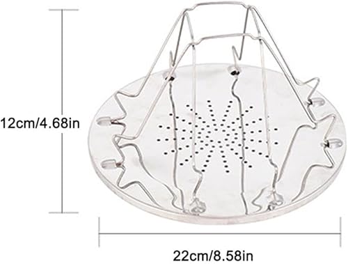 Miniatura 7 de Tostadora portátil para estufa de gas, tostadora plegable para estufa de campamento, tostadora de acero inoxidable para 4 rebanadas de pan, para