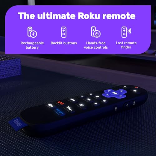 Image of Roku Smart TV 2025 - 65-Inch Pro Series, Mini-LED TV - RokuTV with Backlit Voice Remote Pro - Flat Screen 4K QLED Television with 120Hz Refresh Rate & Dolby Vision IQ, Live News, Sports, Entertainment