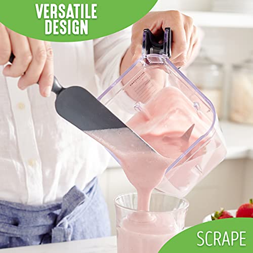 image for GreenLife Cooking Tools and Utensils, Easy Reach Silicone Spatula Set 