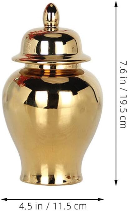 Cabilock Ceramic Vase for Table Decor Classic Style Decorative Dried Flower Vase for Home Office and Restaurant Centerpieces for DIY Arrangements