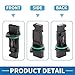 A ABSOPRO MAF Sensor No.ERR7171 MAF Mass Air Flow Sensor for Volkswagen Jetta L4 2.0L 1999-2001 Plastic Metal Black