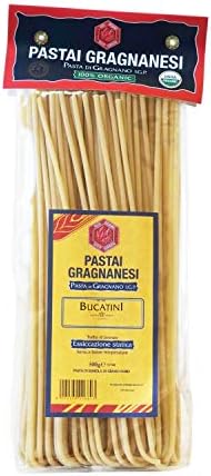 Bucatini Organic Italian Pasta di Gragnano | I.G.P. Protected | 17.6 Ounce | 500 Gram
