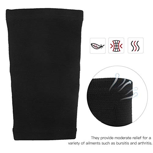 Elbow Support Sleeve,Outdoor Sport Anti-Sprain Elbow Sleeve Keep Warm Elbow Guard Adult Protective Gear Free Size - Thumbnail 3