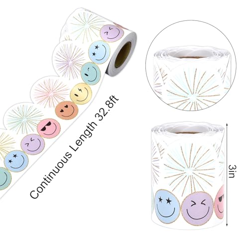 Bordure de tableau roulée Happy Face durable pour encadrement de tableau noir - 2