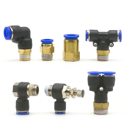 Raccord rapide pneumatique SL stoppe fuite air filetage male 1/8 3/8
