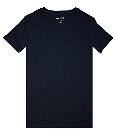 Nautica Women Classic Crewneck Short Sleeve T-Shirt (M, Navy)