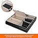J JACKCUBE DESIGN JackCubeDesign Nightstand Organizer for Men, Leather Valet Tray Key Wallet Phone Jewelry Watch Glass Tablet Holder - MK318A