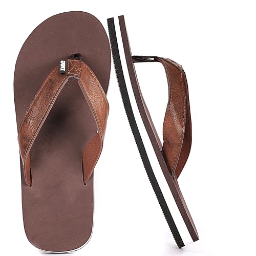 Flip-Flop for Men Sandals Casual Comfort Thong Sandals Canvas Strap Summer Outdoor Beach Slippers 8.5-12
