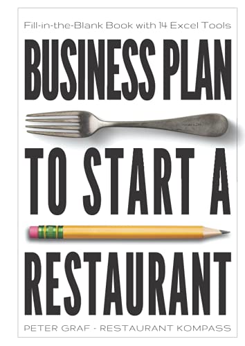 Business Plan To Start A Restaurant: Fill-in-the-Blank Book with 14