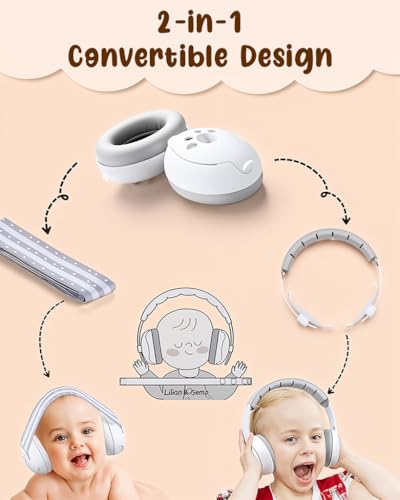 Image of SNOWIE SOFT Noise Cancelling Ear Muffs for Kids Teens - 25dB Safety Reduction for Autism Sensory & Concentration Aid, Hearing Protection Travel