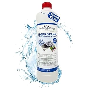 PandaCleaner Isopropylalcohol, reinigingsalcohol, 1000 ml, voor huishoudelijk en industrieel gebruik, handwerk, met doseerfunctie