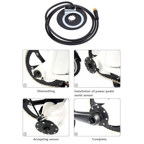 Pannello di controllo for scooter elettrico da 36 V, 48 V e 22 A con acceleratore a pollice, 8 magneti, sensore di assistenza alla pedalata regolatore per monopattino elettrico