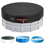 HOLDCOVER 15 FT Round Pool Cover, Solar Pool Covers for Above Ground Pools, Summer Pool Cover Protector with Cover Accessories, Round Hot Tub Cover Ideal for Waterproof and Dustproof