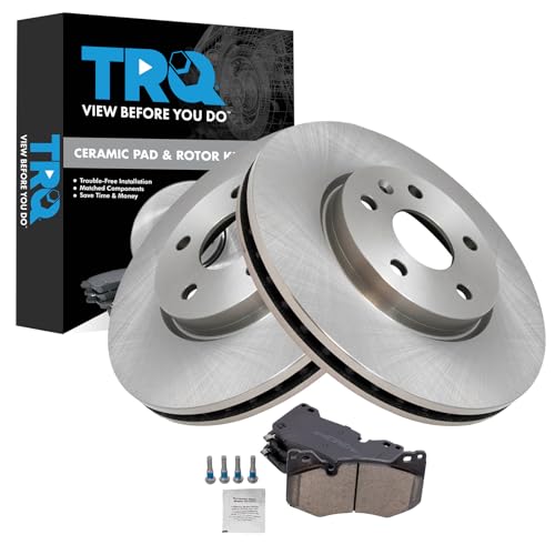 TRQ Front Brake Pad and Rotor Set Ceramic