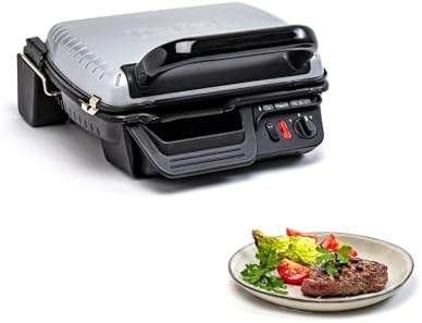 Tefal GC305012 Ultra Compact Grill électrique, Position barbecue,...