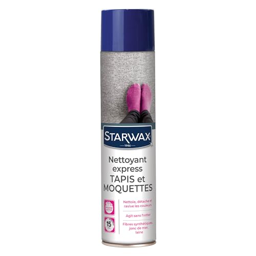 STARWAX - Detergente rapido per tappeti e moquette - Pulisce e ravviva senza strofinare - Formula Express: ravviva in 15 minuti - Lavanderia a secco