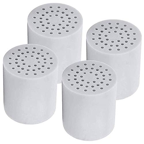 Sucute Lot de 4 cartouches filtrantes universelles pour douche - Élimine le chlore, les micro-organismes et l'eau dure - Remplacement Cover