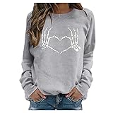 ❤️ Occasion :Loose Blouse Sweatshirts mit Lange Ärmel Design, eingetroffen in dieser Saison, Lange Pullover Frauen, Perfekt für Frühling, Herbst und Winter, angenehm zu tragen. Gute Geschenken für die Frau, Freundin, Mama.