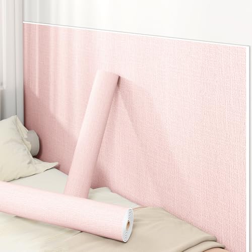 Aeovot Aislante Termico Autoadhesivo Papel de Parede - Rollo de Papel Tapiz Pintado Pared Placas Antihumedad/Impermeable/Aislamiento Termico - Espuma XPE de 5 mm para Salón/Dormitorio(Rosa,50cmx3m)