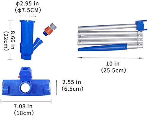 Jaina Stofzuigers, Handheld Stofzuigers for zwembaden, Draagbare Pool Jet Vacuum for Spa SPA Pool, for Bladeren, Soil… - Image 3