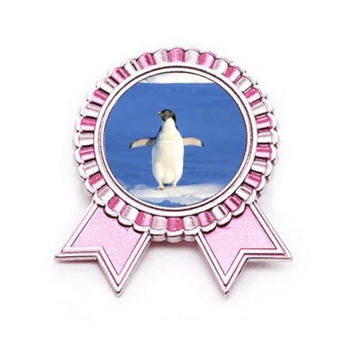 Broche pingouin rose et blanc accessoire idéal pour sublimer vos vestes
