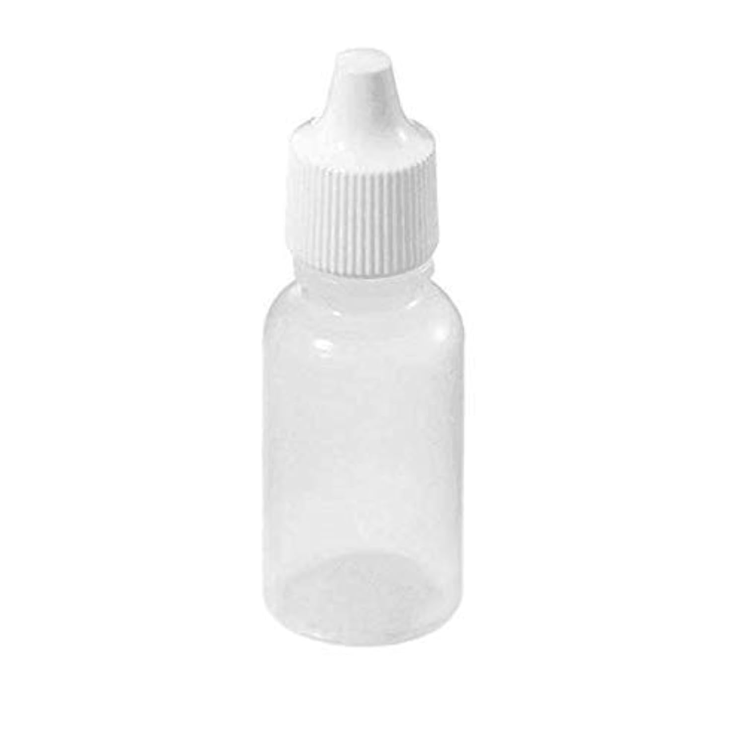 10PCS 15ML Empty Plastic Squeezable Eye Liquid Dropper Bottles with Childproof Cap, Great for Solvents, Essence, Eye drops, Saline, etc.