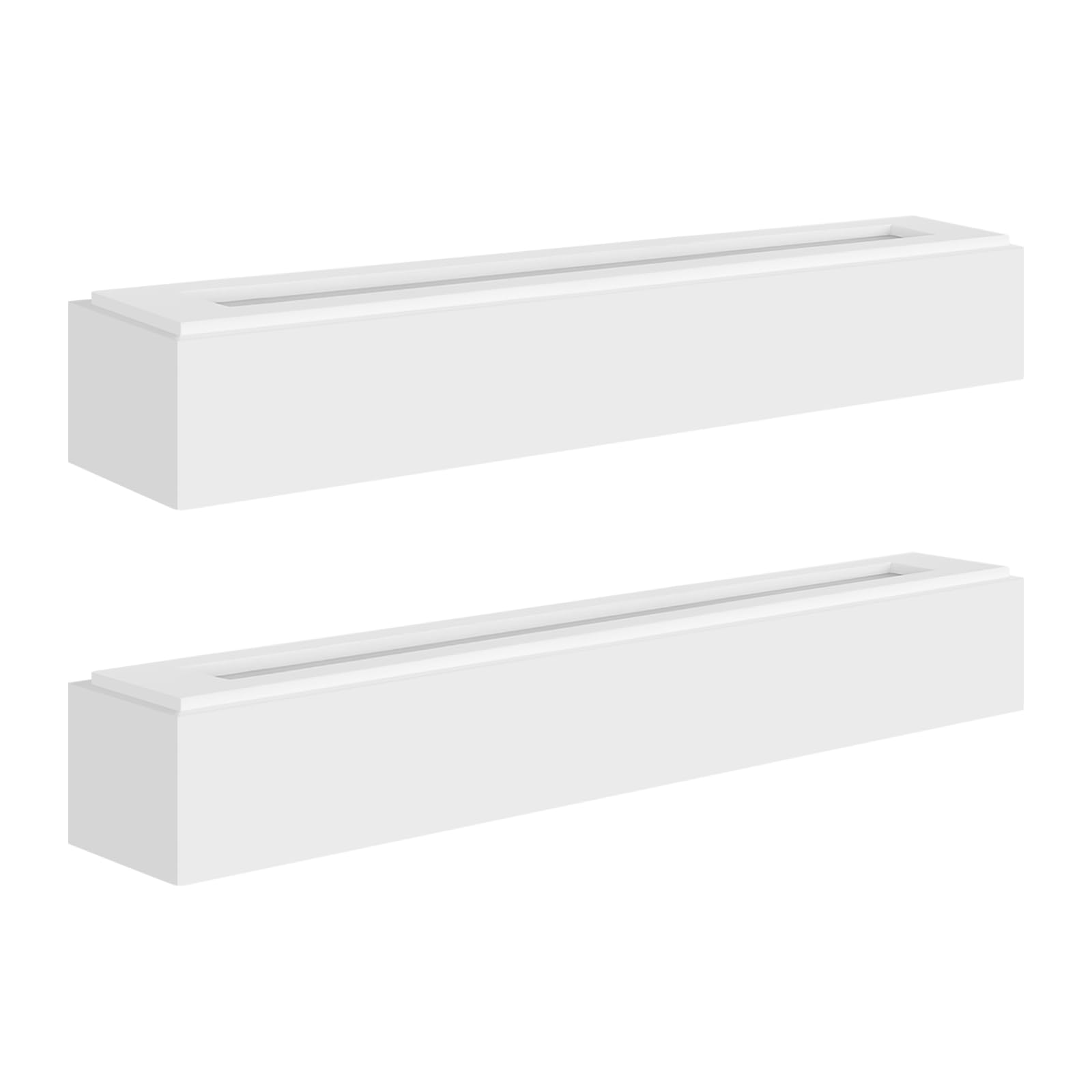 Homefire Wandleuchte Innen Wandlampe Flur - 2er Up and Down Wandleuchten | Modern Design G9 Flurlampe Weiß Gipsleuchte Wand Treppenhaus Lampe für Wohnzimmer Küche 52CM - Ohne Leuchtmittel