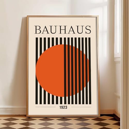 Bauhaus Arte de parede geométrica abstrata Bauhaus Pôster Exposiç...