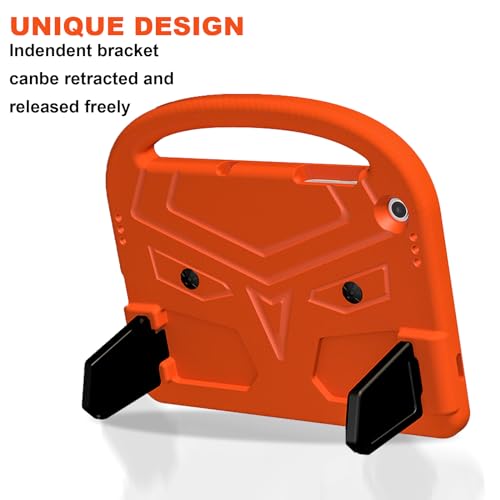 Funda Kindle Fire HD 10 para niños antigolpes de EVA con asa naranja 4