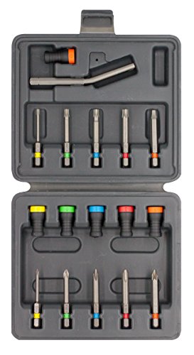 Magnet Driver™ Screw-Holder by Micaton | Magnetic Screwdriver Attachment | Fits Screwdrivers and Power Bits | No Wobbling or Falling Screws | Allows Countersinking (Set 17)
