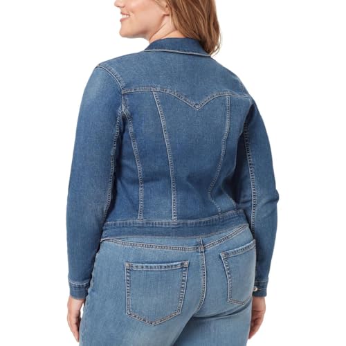 Jessica Simpson Womens Plus Denim Stretch Denim Jacket2