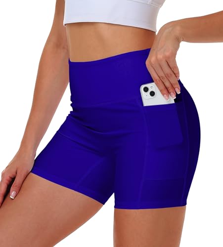 Image of AOBUTE Womens 9 inch /10 inch /11 inch Long Swim Board Shorts High Waisted UPF 50+ Biker Shorts with Pockets