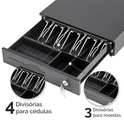 HOLTTER Gaveta Dinheiro Automática E Manual Abertura Na Chave Bandeja De Dinheiro Caixa Registradora