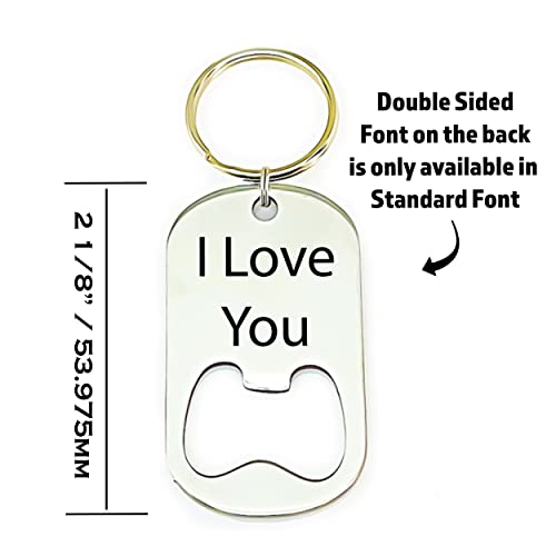 Personalized Boyfriend Gift I Love You More Than You Love Beer Bottle Opener Keychain Gift Idea For Him Gift Personalized Christmas Gift More-Than-Beer-Bottle #TOP2