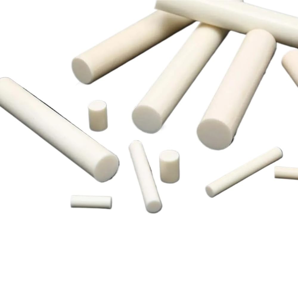 Fraomhfw Dia4x100mm 99% Alumina Ceramic Round Rod, Insulated Ceramic Rod Diameter 2-50Mm(Dia4x100mm)