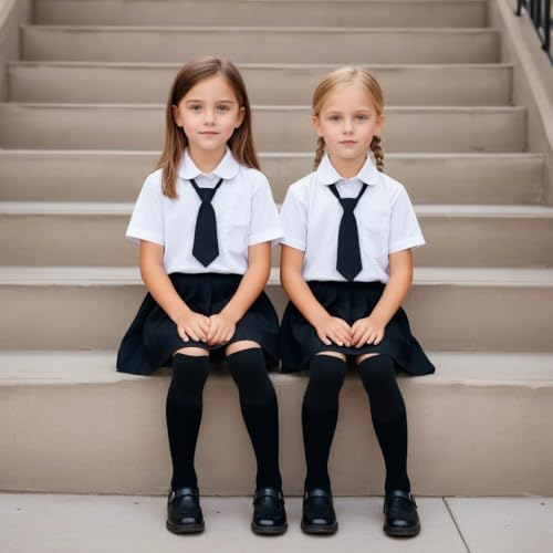 VIKITA 6 Pairs Girls Knee High Socks Silly Tall Boot Cute Animal Dance Funny Socks Gift for 3-12 Years4