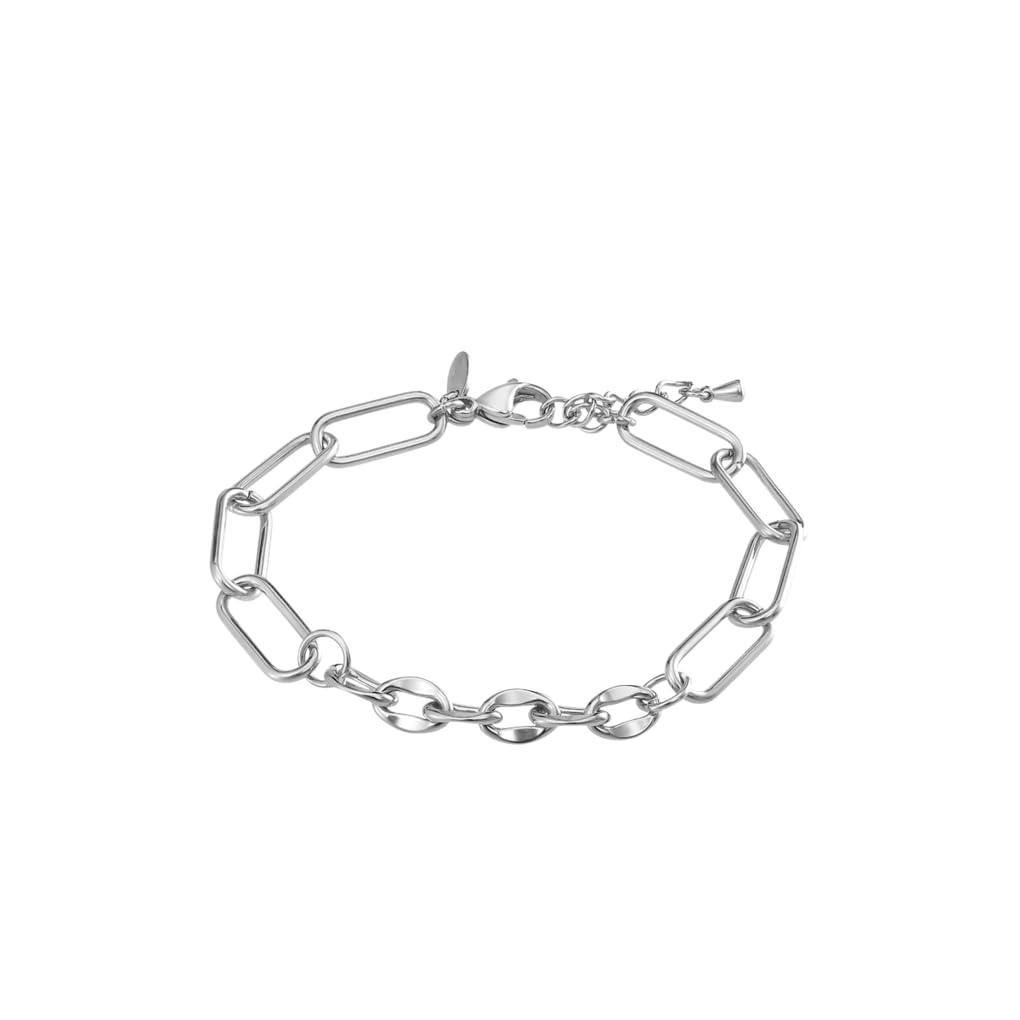 LOTUS Orologio Donna Analogico Acciaio Inossidabile 316L Argento - Bracciale Acciaio Regalo - Movimento al Quarzo - Vetro Minerale Alta Resistenza - Impermeabile 5 ATM 19010/4-2GETHER