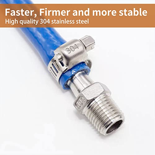 Zipcci Hose Clamp Assortment, 45 Pack Stainless Steel Hose Clamps Kit Worm Gear Fuel Line Pipe Clamps (1/4 In To 1-1/8 In) #TOP2